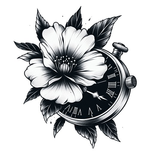 Clock Tattoo Sketch