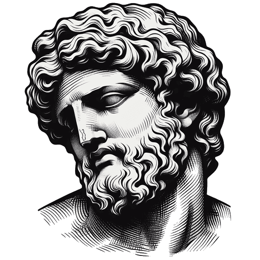 Greek-inspired sketch tattoo concept