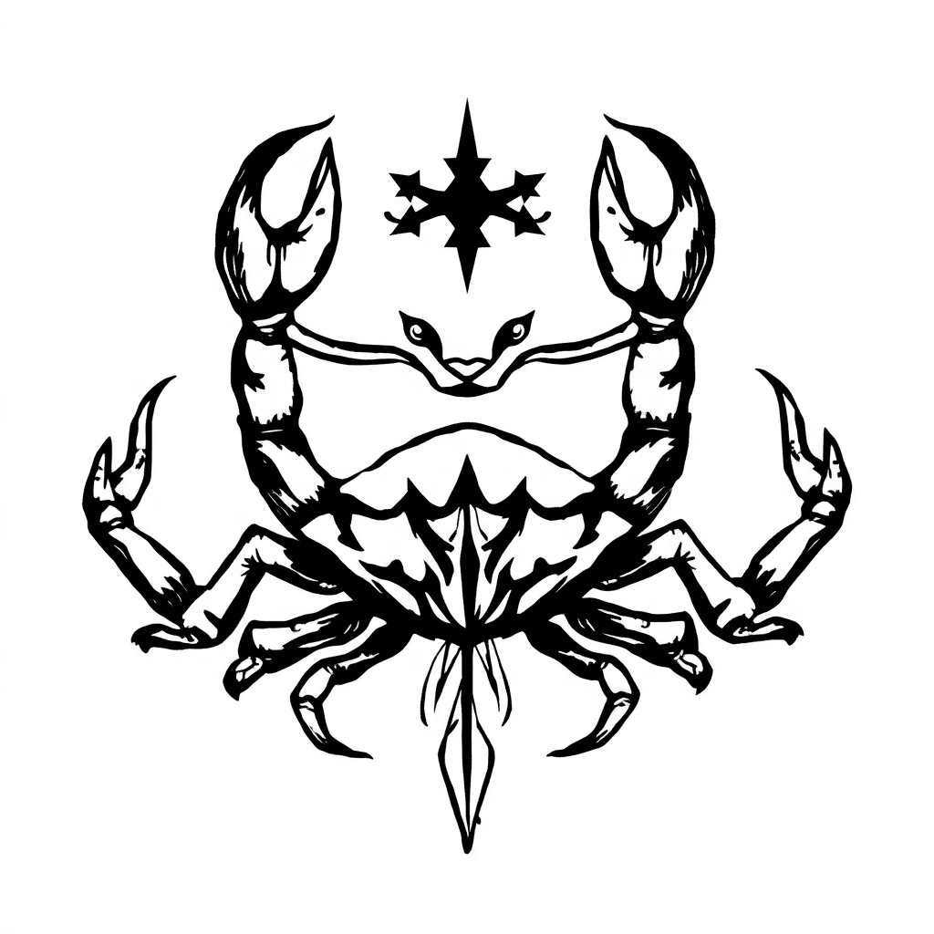 Fusion Cancer Zodiac With Cancer Animal