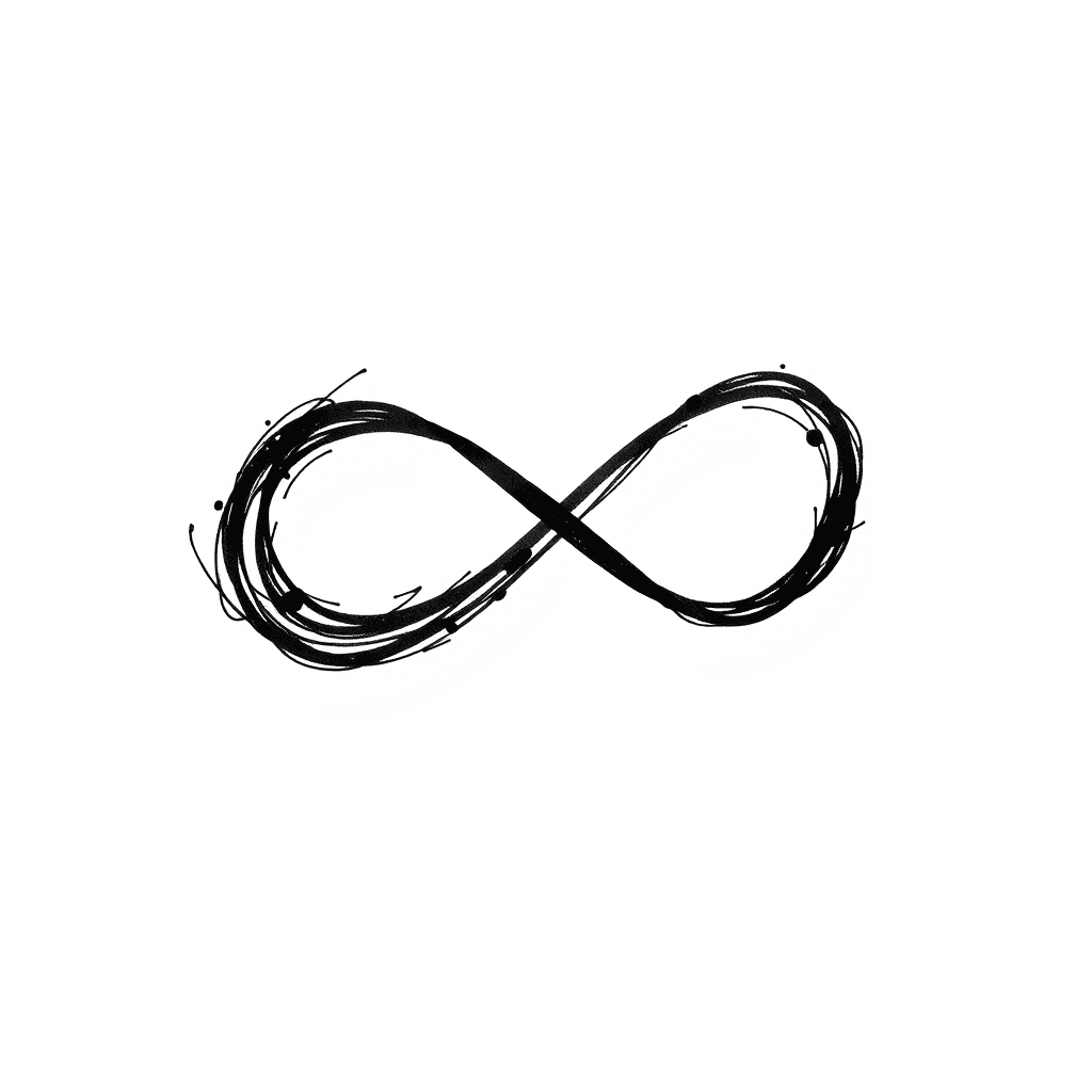 Blackwork Infinity Symbol