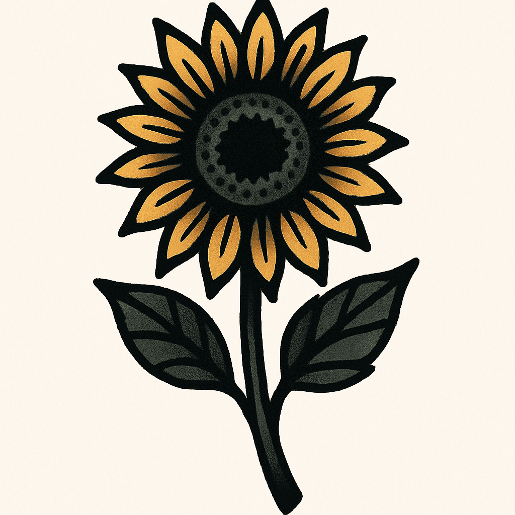Dark Colored Sunflower