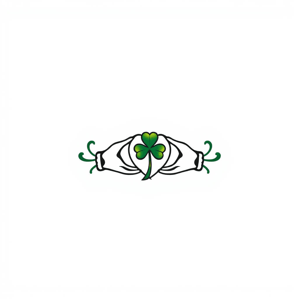 Claddagh With Shamrock