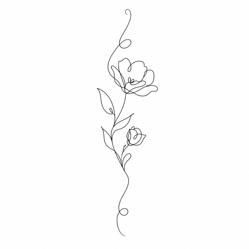 Collarbone Flower Design