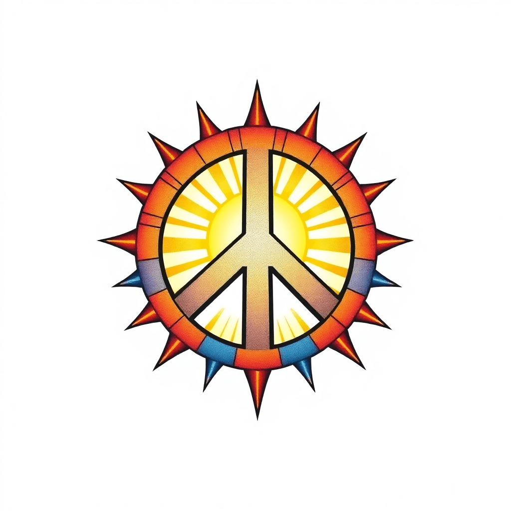 Sunshine Through 2d Peace Sign