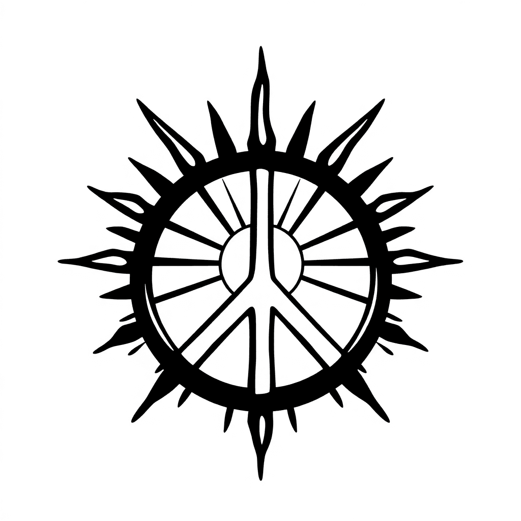 Sunshine Through 2d Peace Sign