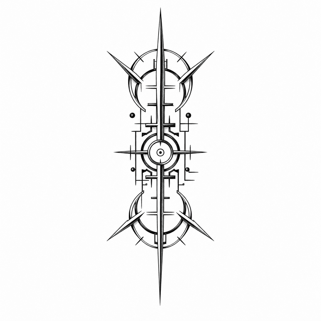 Spiked Cybersigil Forearm Symbol