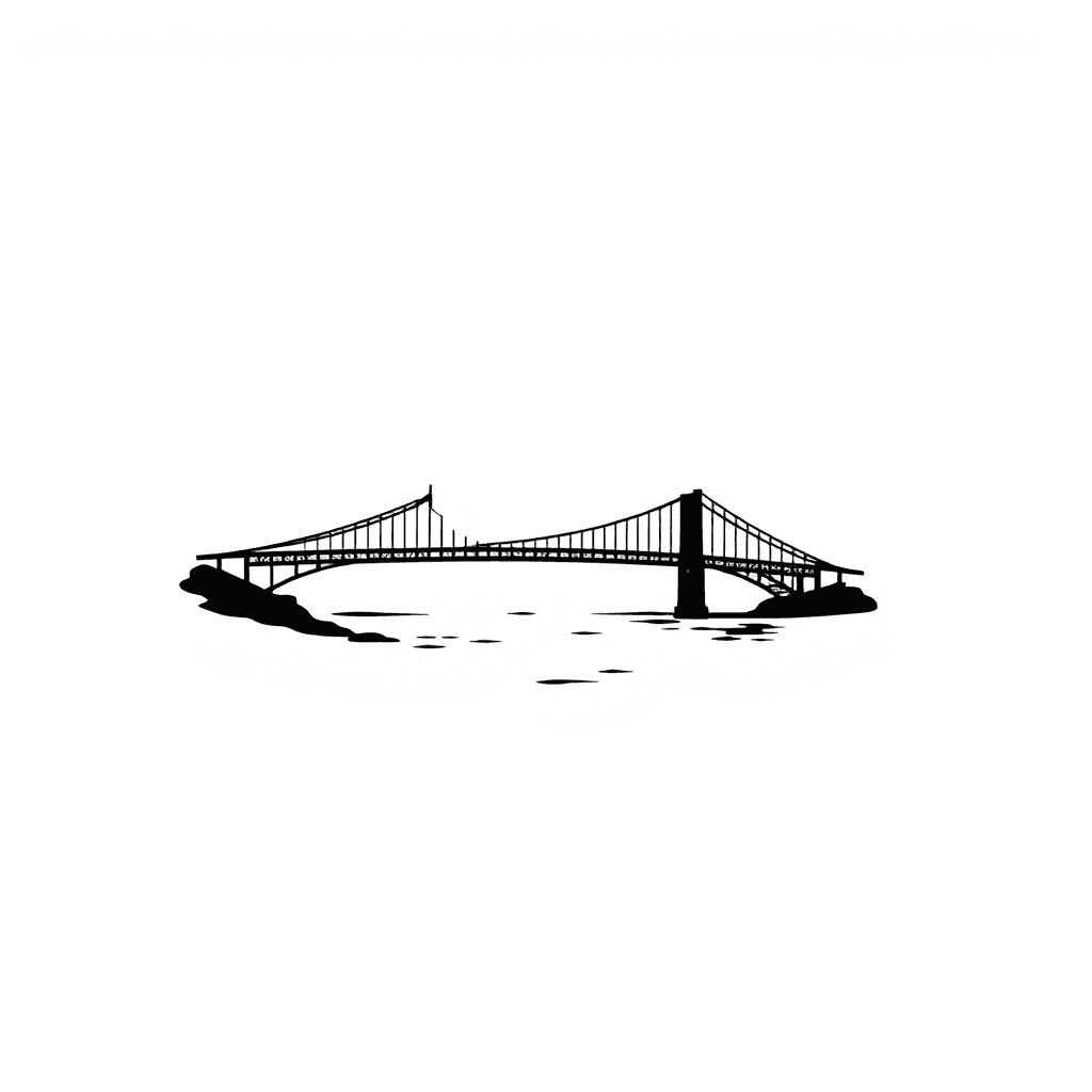 Bridge Over A River That Is On Fire
