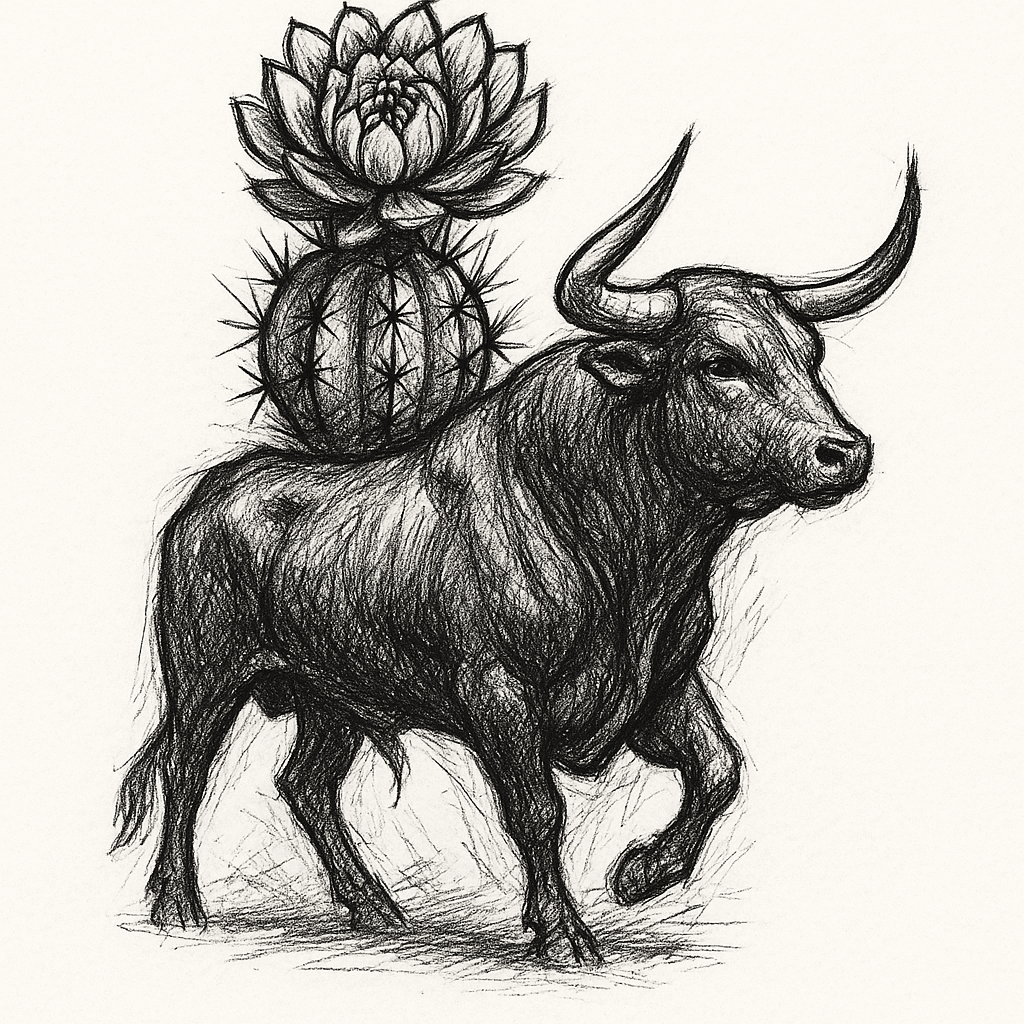 Biznaga With Bull