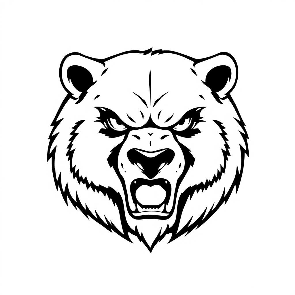 Please Create A Design That Conveys A Sense Of Anger. Please Use Bear.
do Not Include Any Human Figures In The Image.