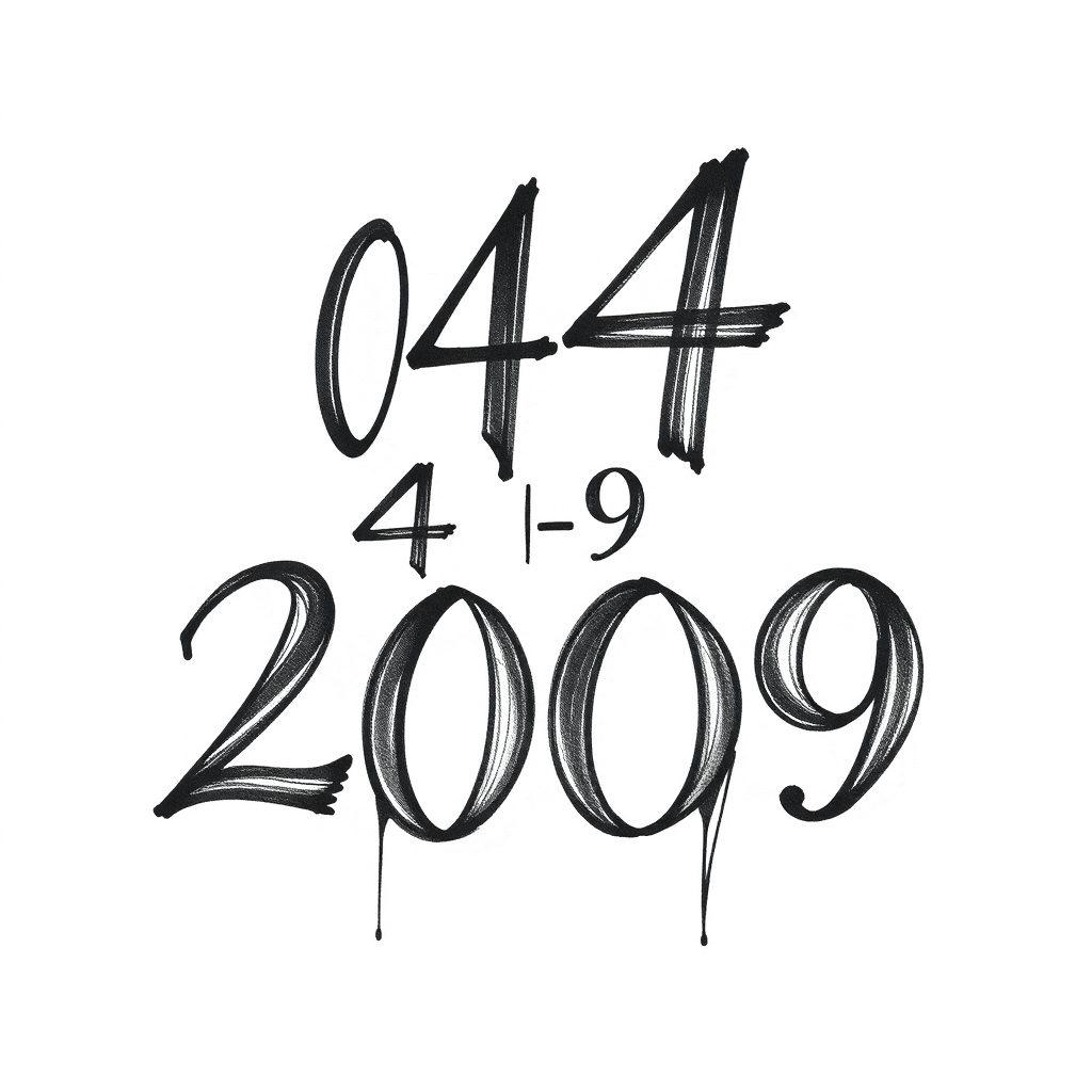 04-09-2009 Roman Numbers With Marques In The Middle