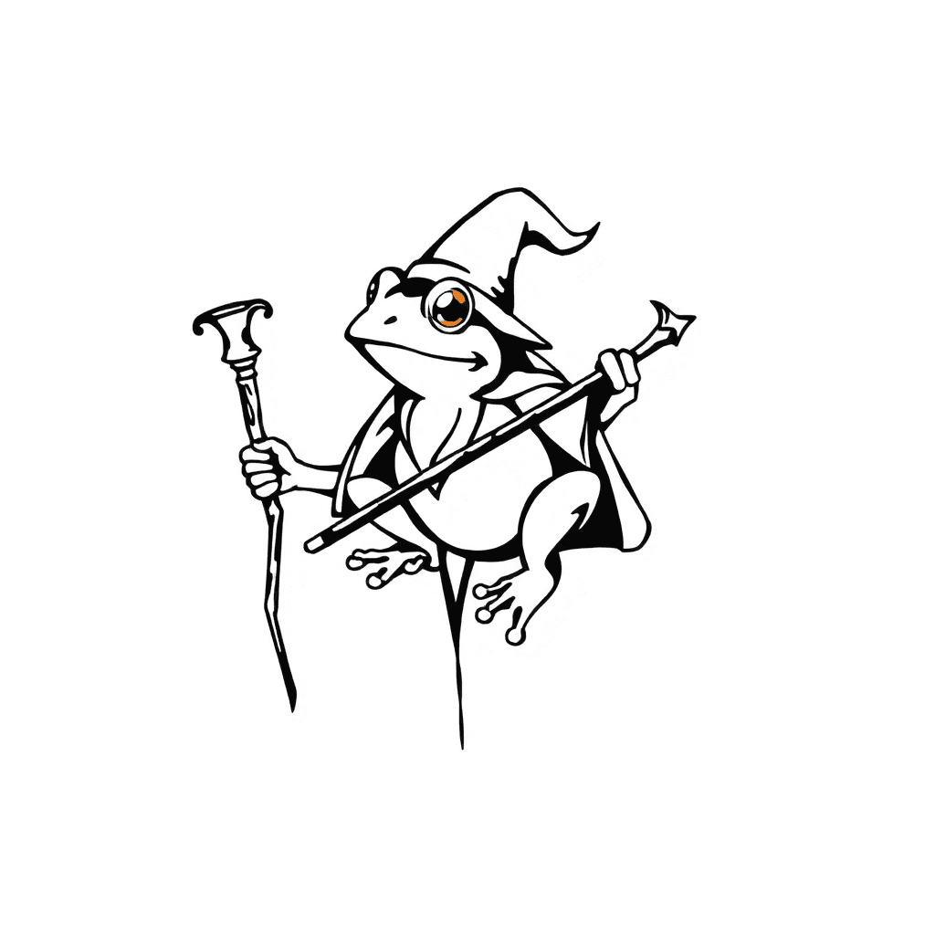 Frog Wizard With Staff