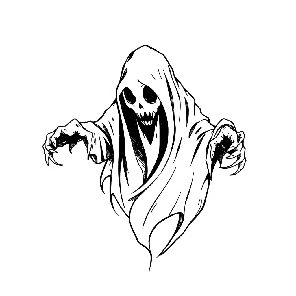 Terrifying Phantom Ghost With The Name Phantom Hustlers Besides It