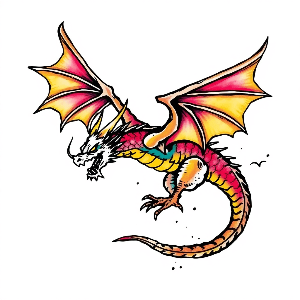 A Mid Evil Flying Dragon