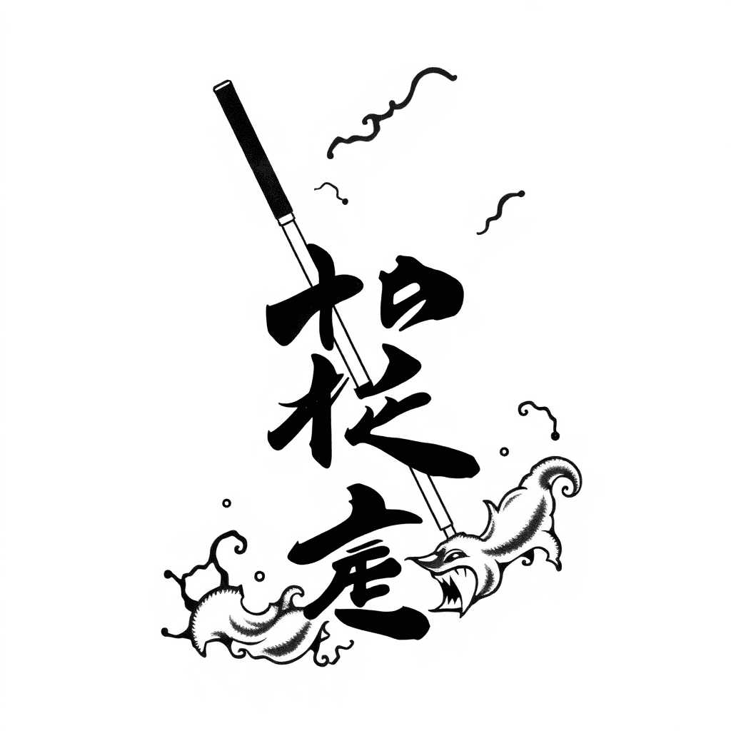 I Want To Represent The Prnciple Of One Strike, One Kill, As The Culmination Of Karate Do. I Dont Want Kanji