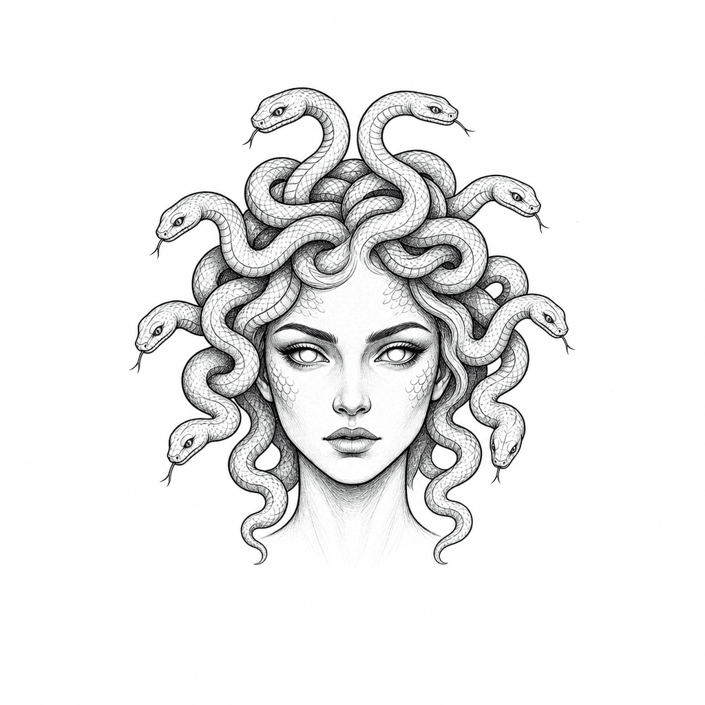 Small Medusa With Snakehair