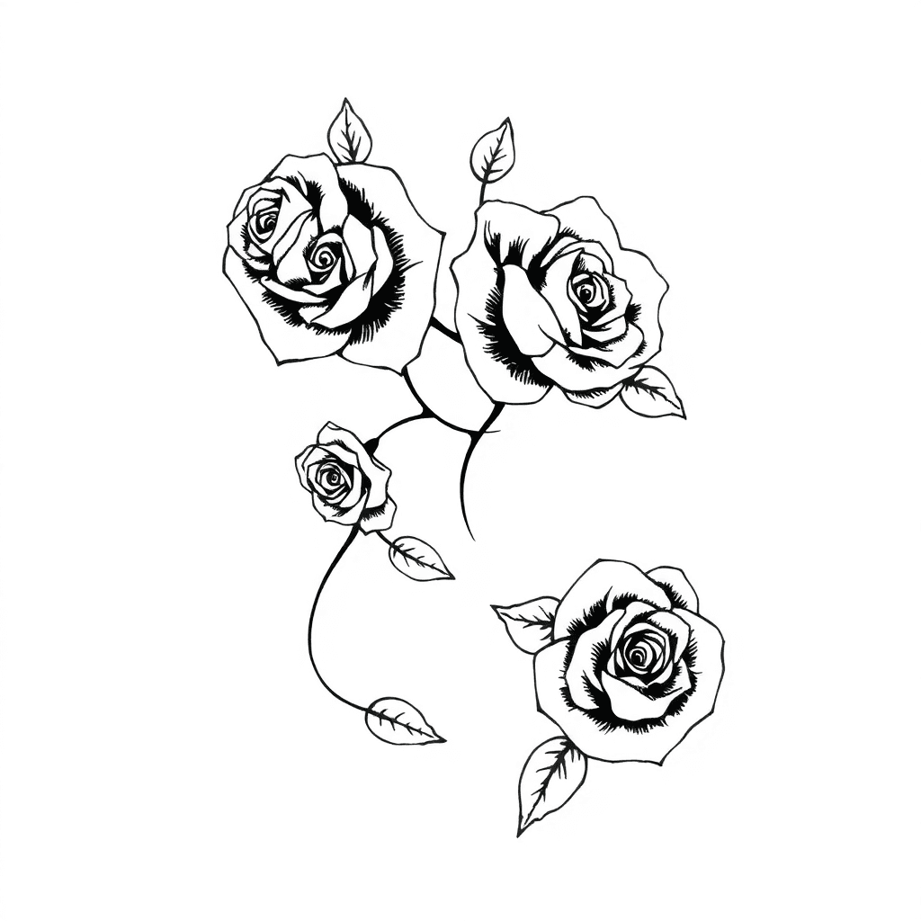 Tribal Lower Back With Roses