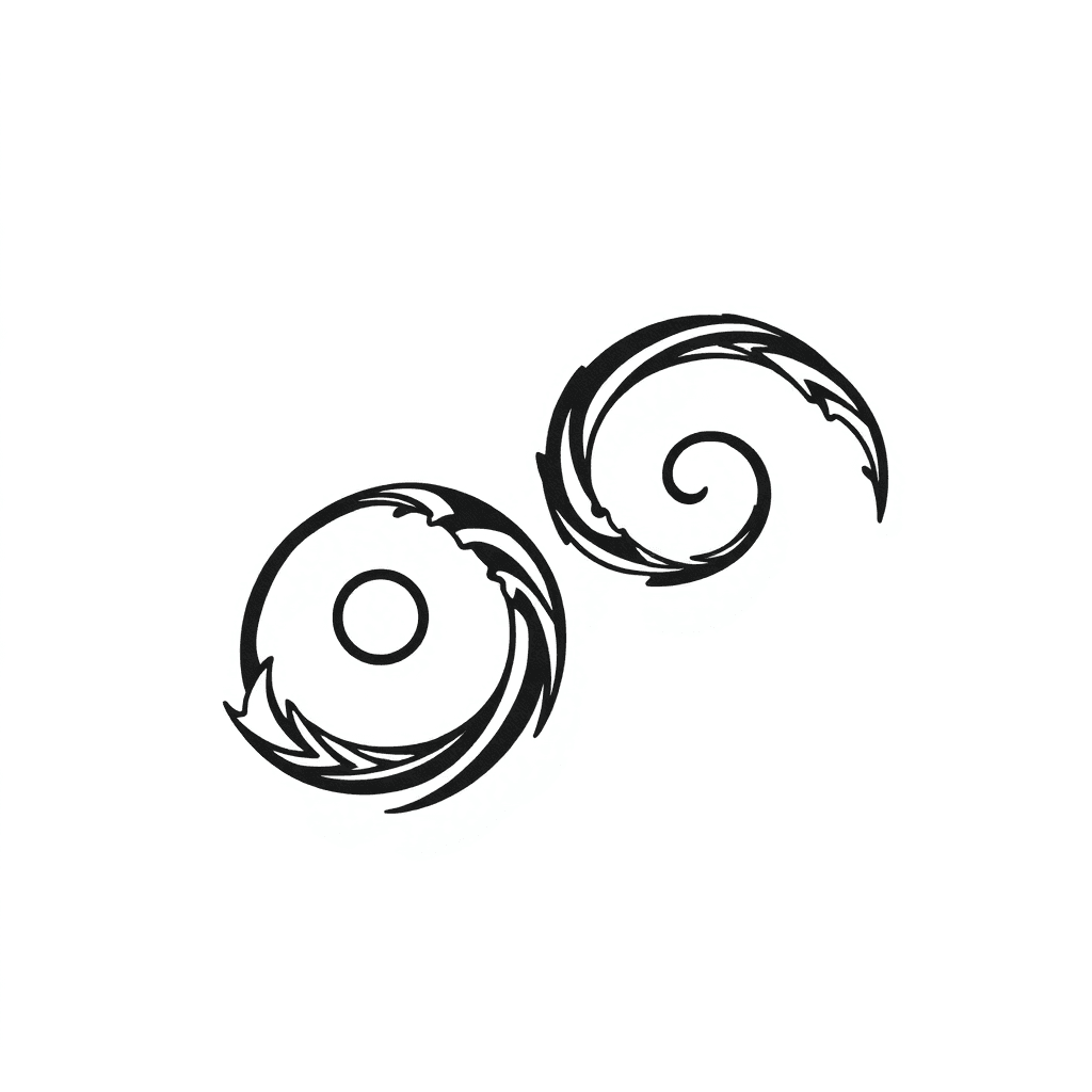 Two Spirals Like Those Of A Ionic Column, That Are Interconnected And Remind Me The Waves Of The Sea