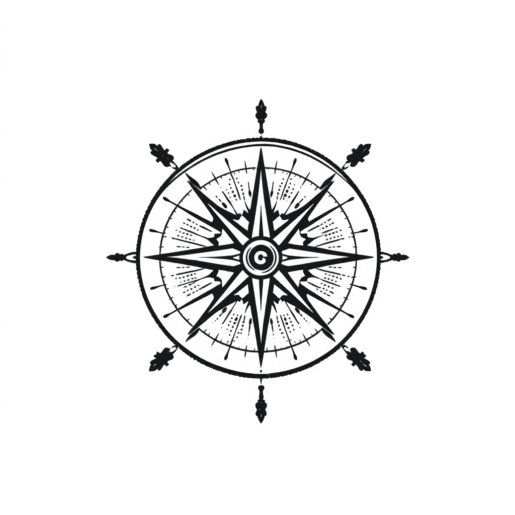 Compass With Fine Design