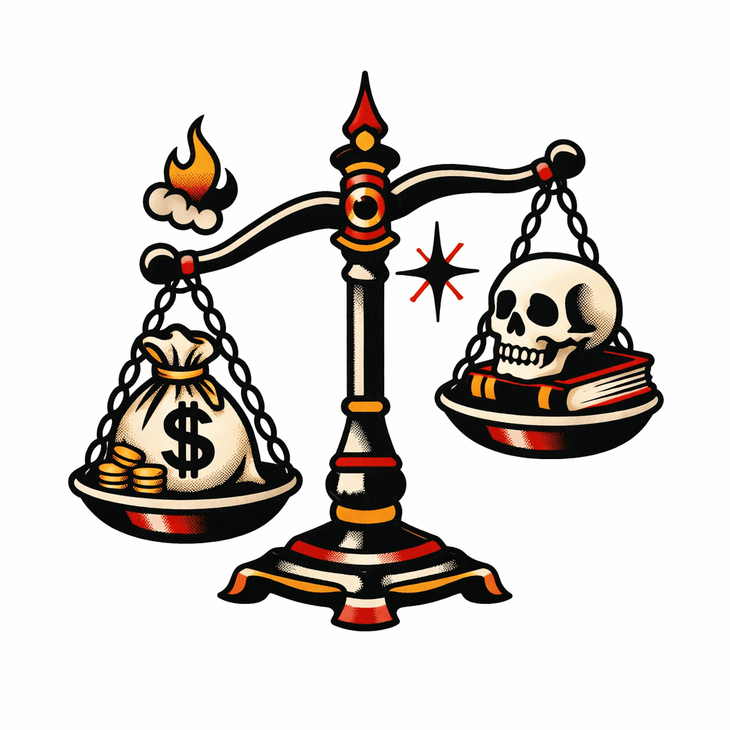 An Old Timey Scale That Has A Platform On Both Sides That Is Used To Weight The Difference Between Two Items. The Heavier Side Goes Down, While Simultaneously The Other Side Goes Up.