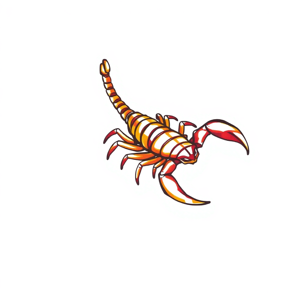 Scorpion With A Straight Tail