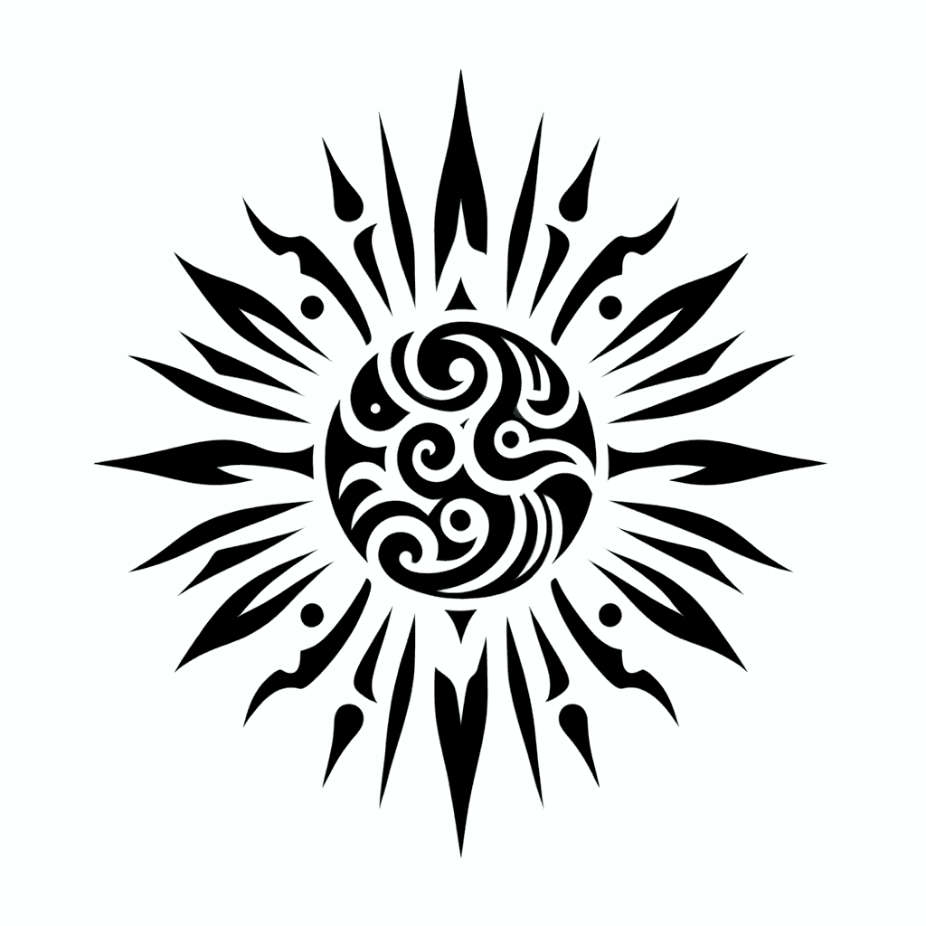 Shinning Sun With Rays