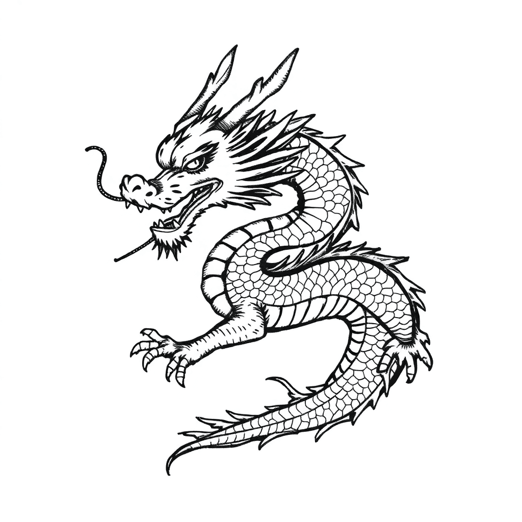 I Need An Oldscholl Asian-style Dragon Realistic