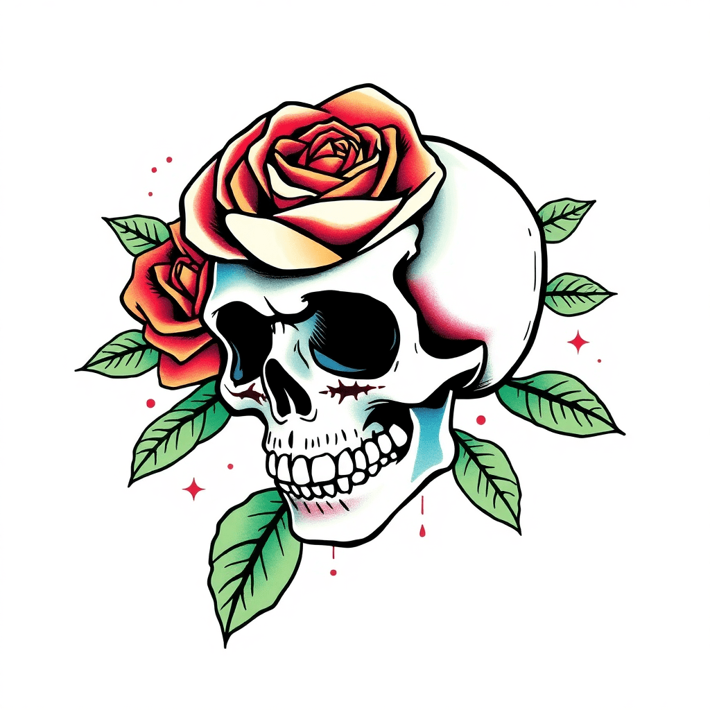 Skull Is Rose