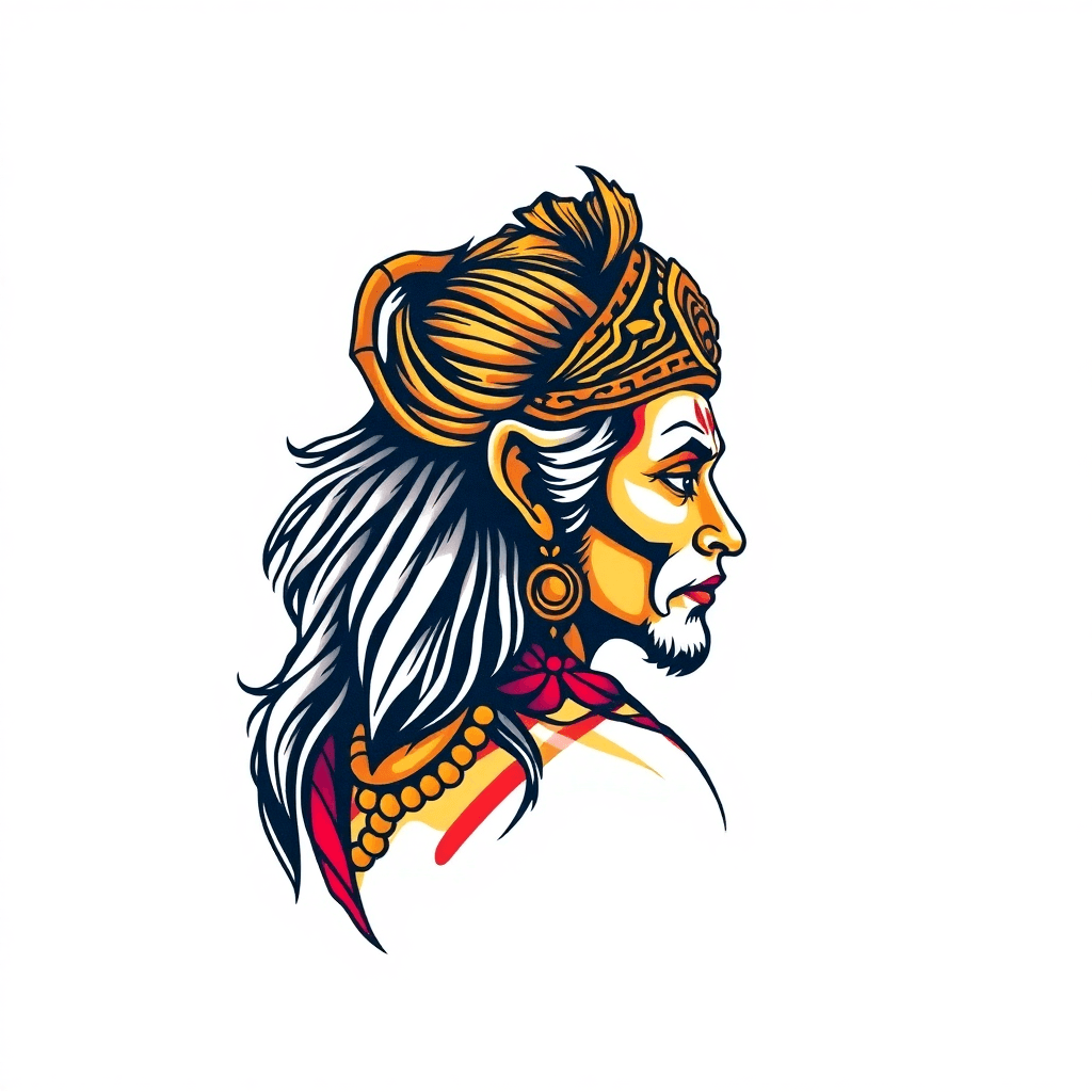 Lord Hanuman In Back