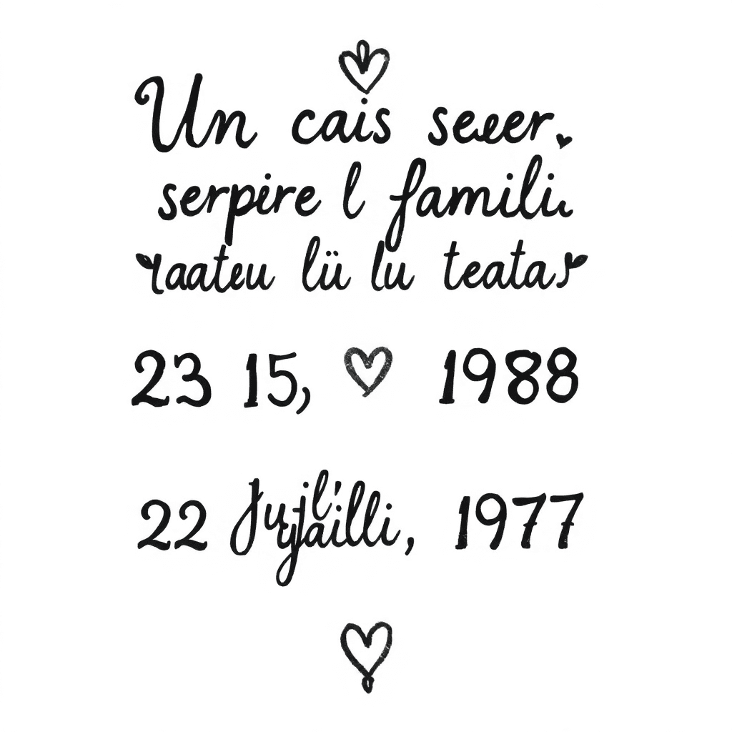 Un Ceas Despre Familie Cu Fata Lu Mama Și Tata În Cifre Romane 25 Iulie 1978 Și 22 Aprilie 1977