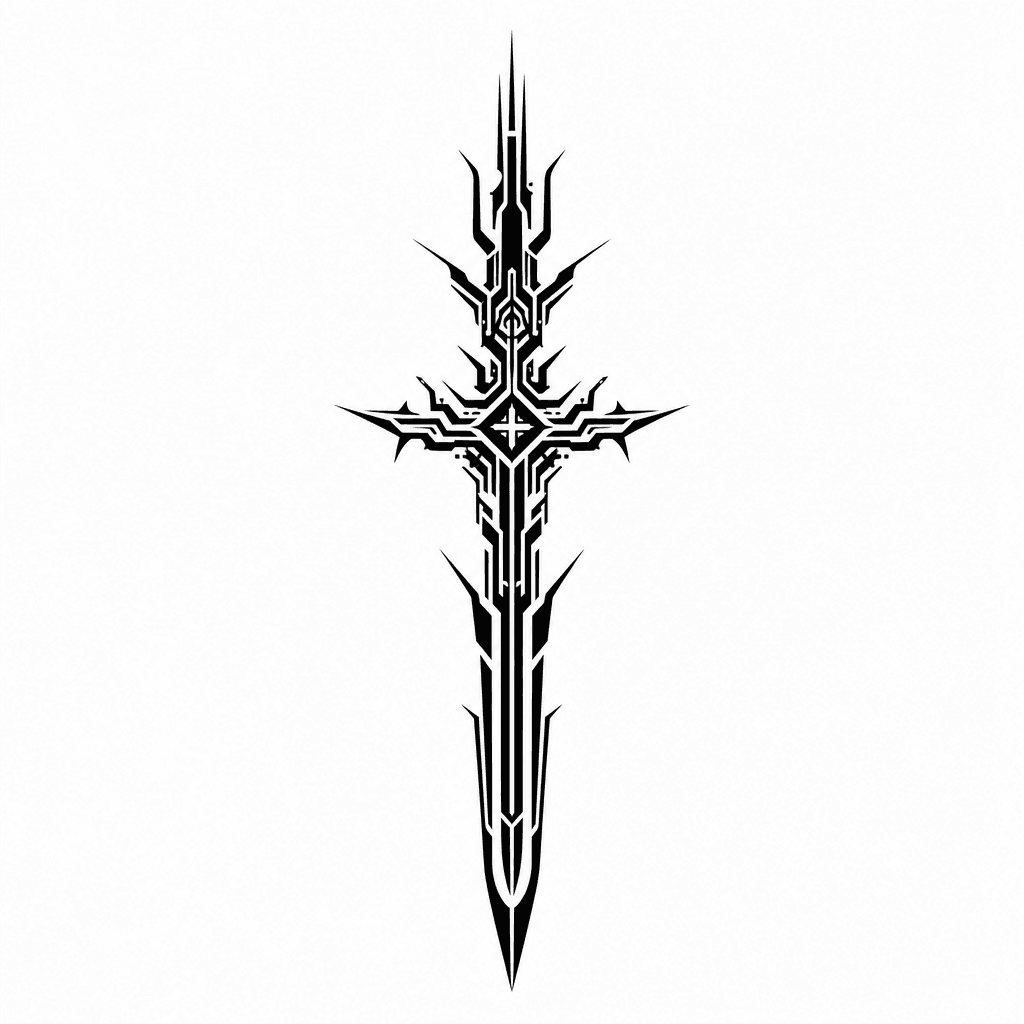 Spiked Cybersigil Sword Shape