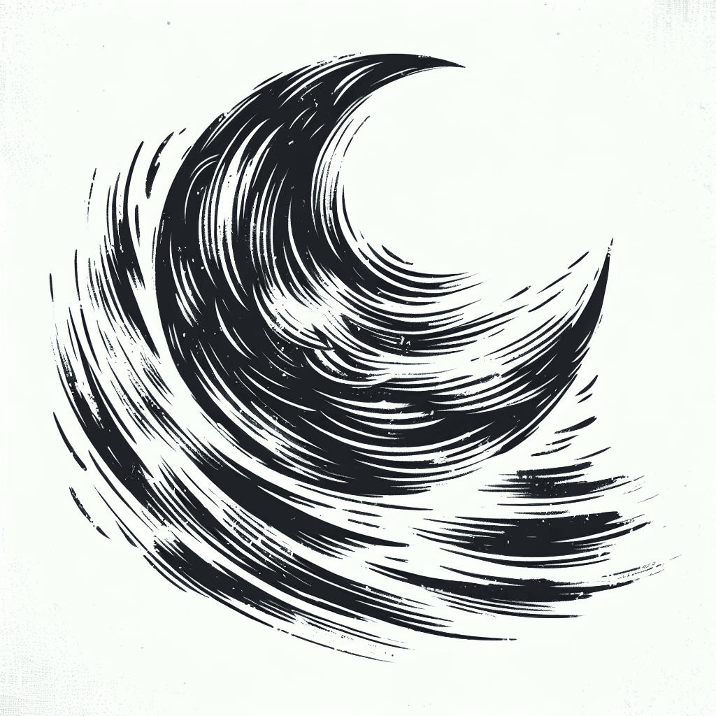 Painted Crescent Moon