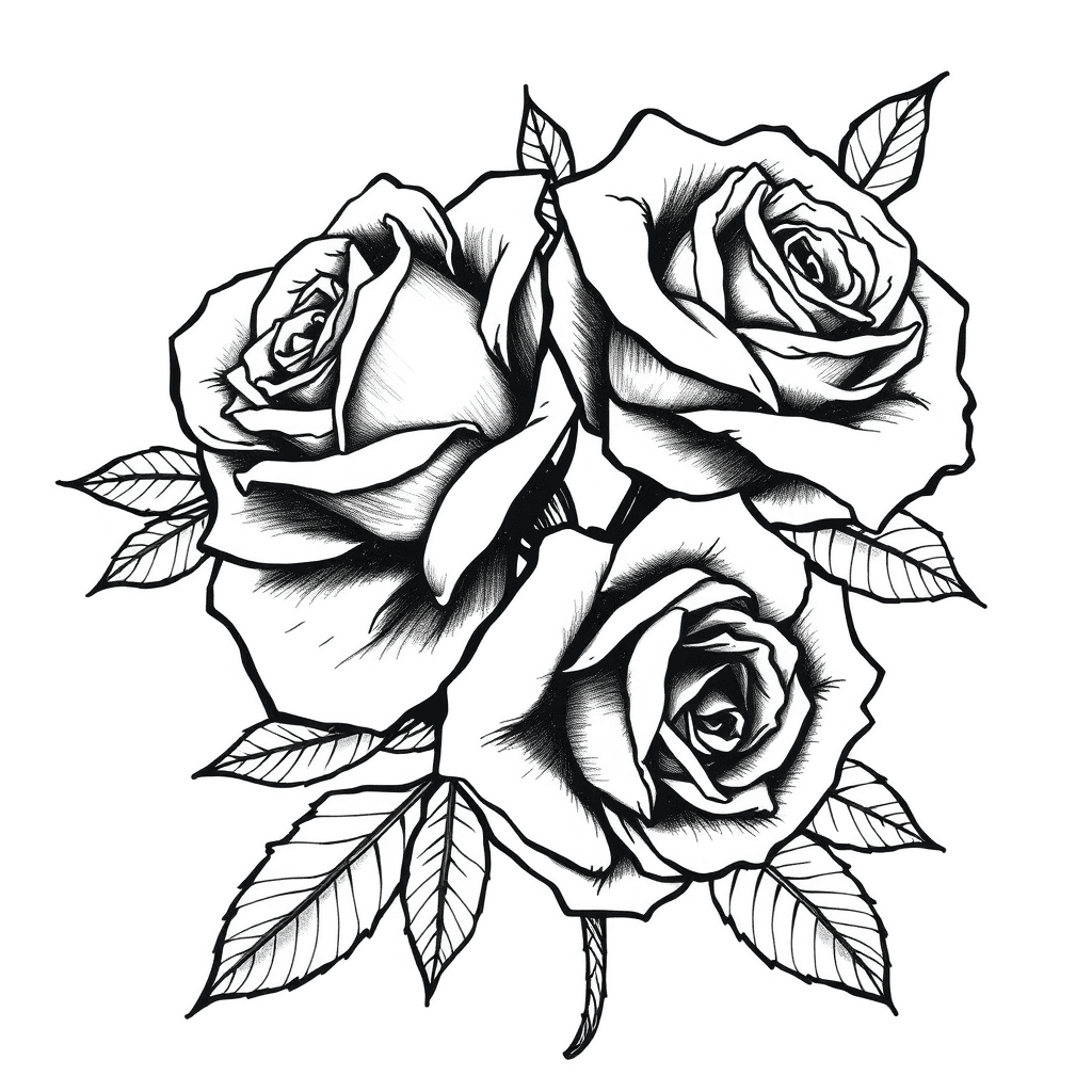 Roses To Cover Up Bad Tattoo