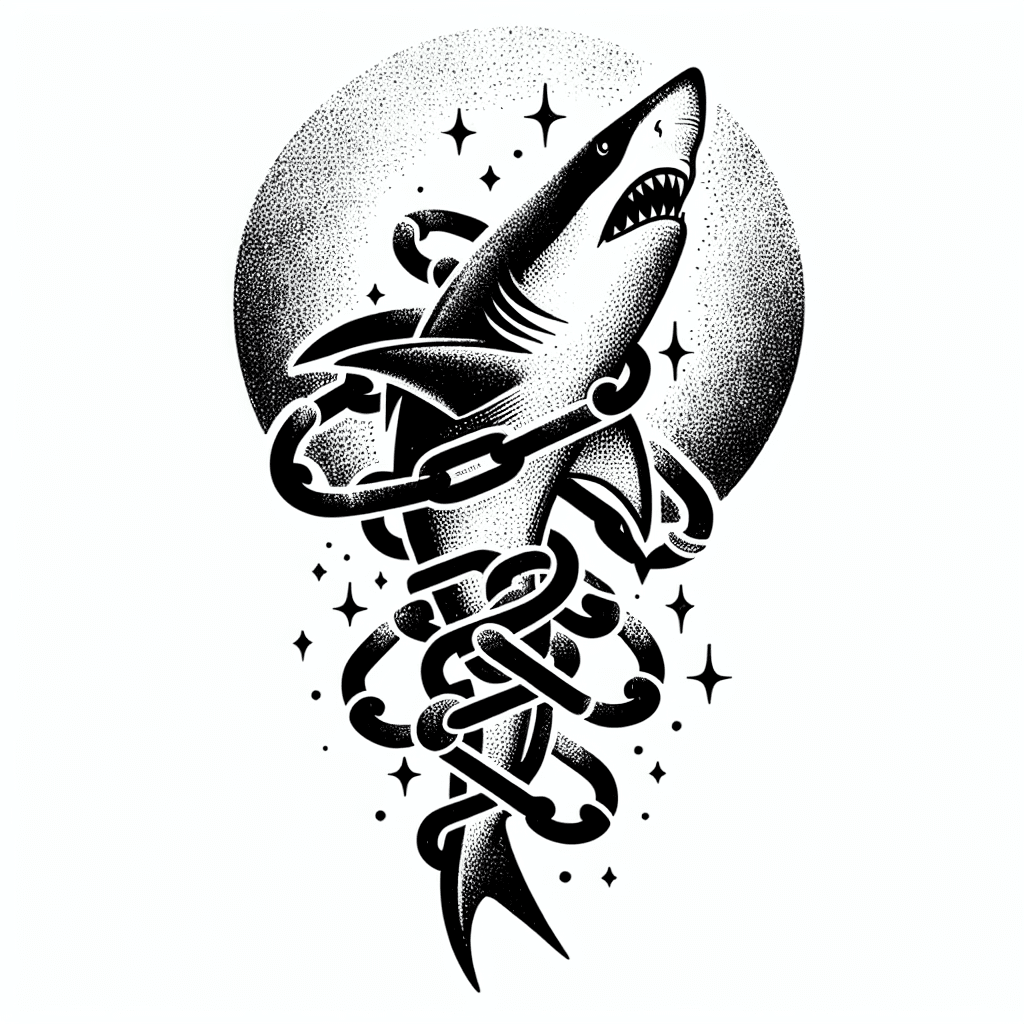Shark With Chains
