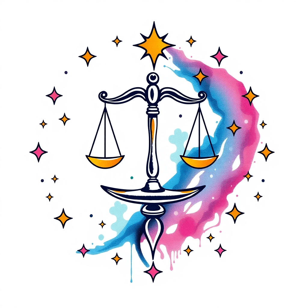 Libra Balance Amongst The Stars