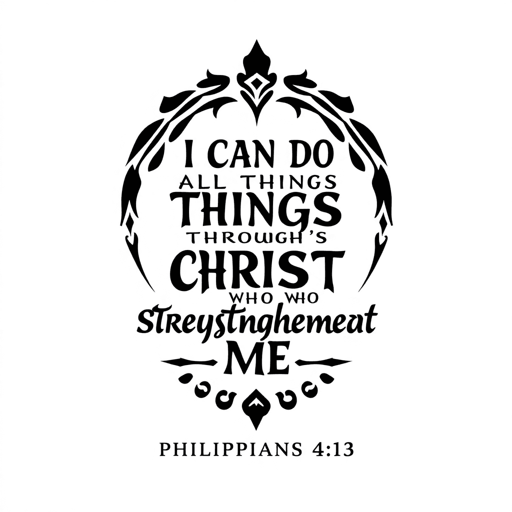 Philippians 4:13 I Can Do All Thing S Through Christ Who Strengthens Me