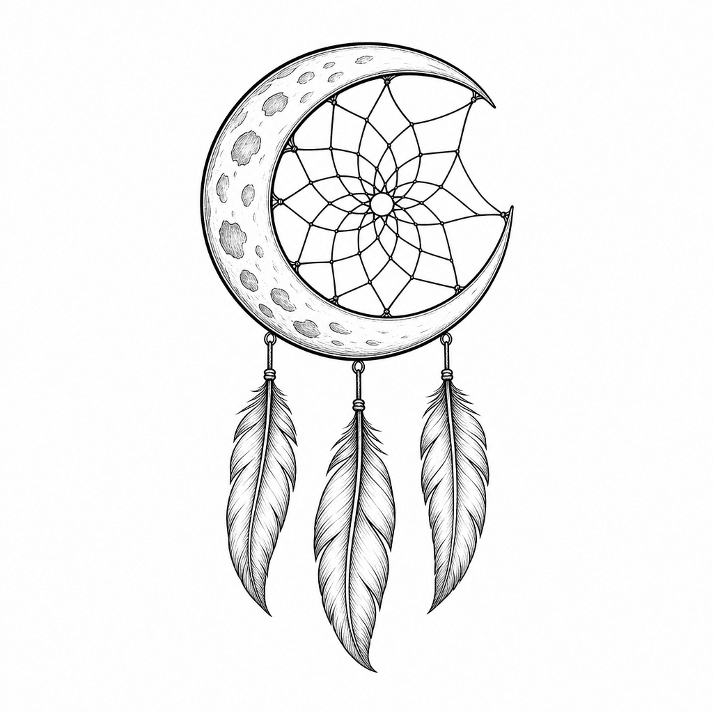 Crescent Moon Dreamcatcher