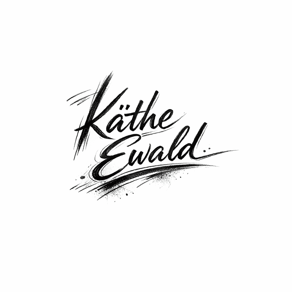 The Name Käthe Ewald, Make It Like A Signature, Stylish And Aesthetic