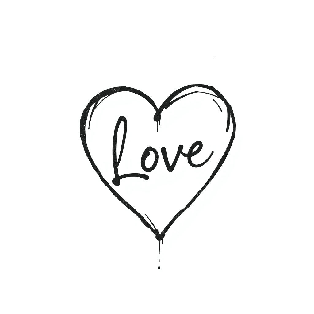 Heart Tattoo With 소연 Handwriting On It