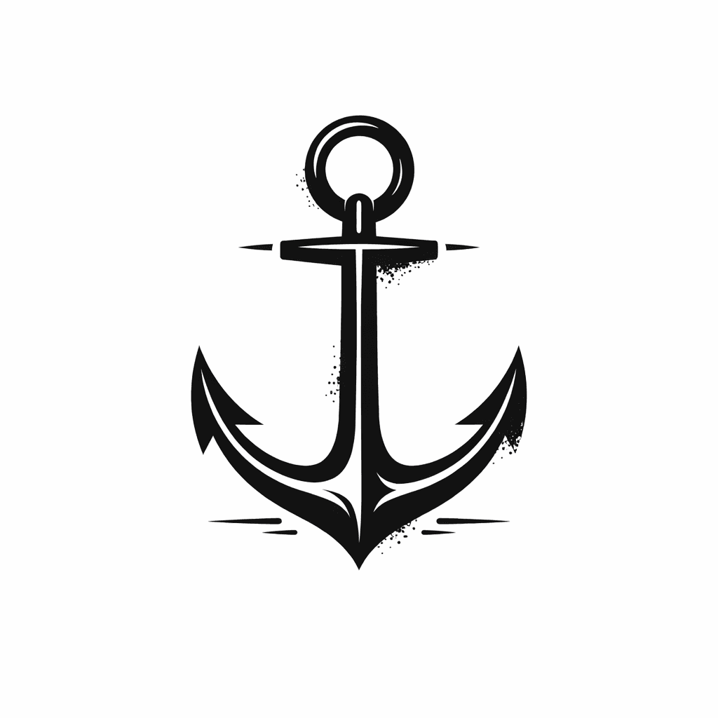 Minimalist "Anchor Symbol" Tattoo Design