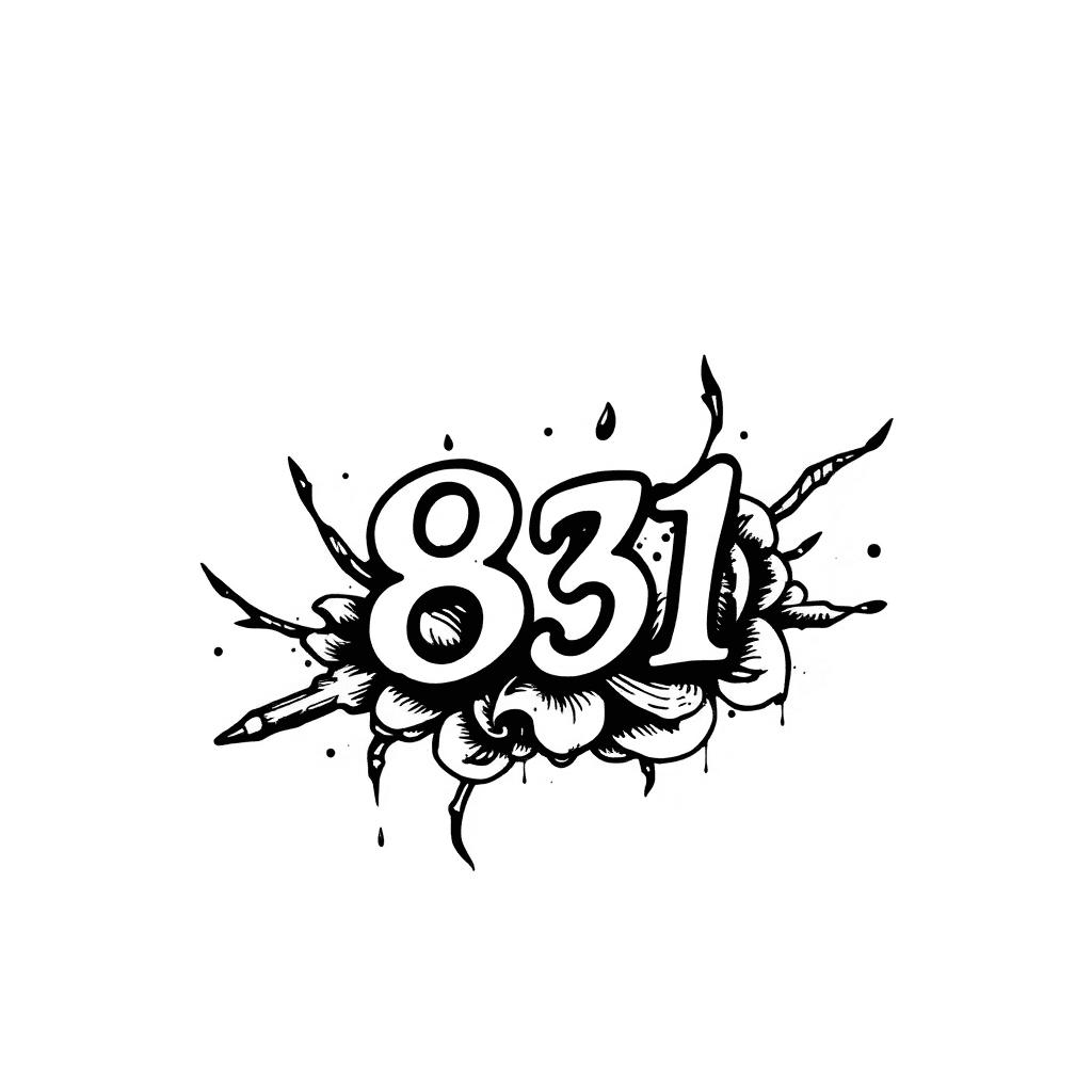 Small 831 Tattoo