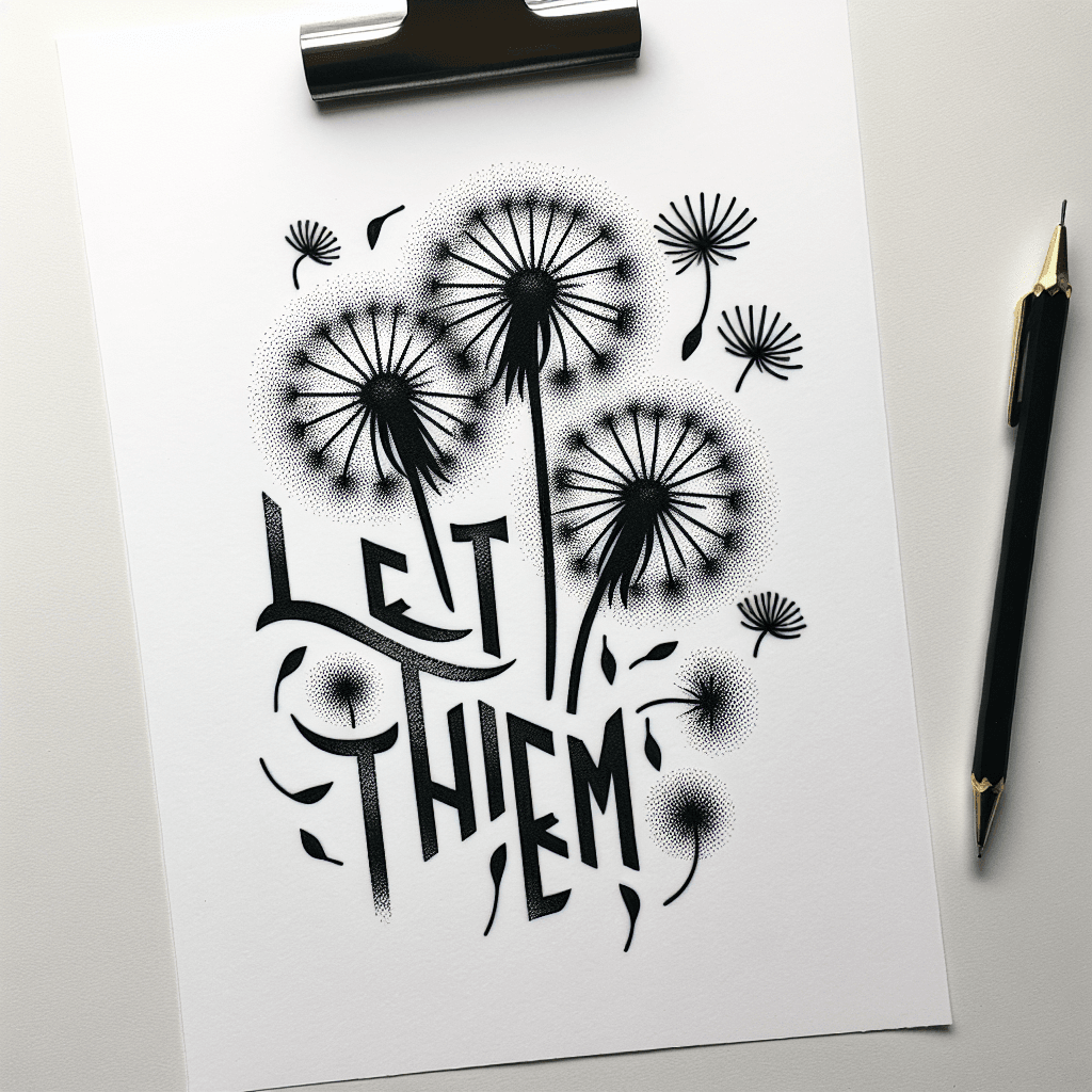 “let Them” With Dainty Dandelion Seeds