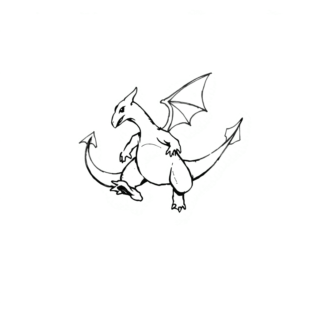 Charizard Walking From Above