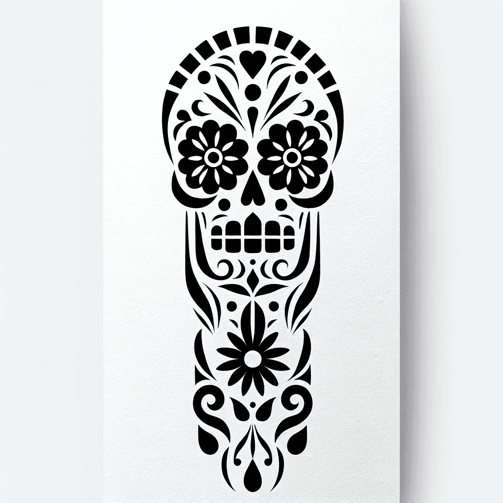 Sugar Skull Honoring Family