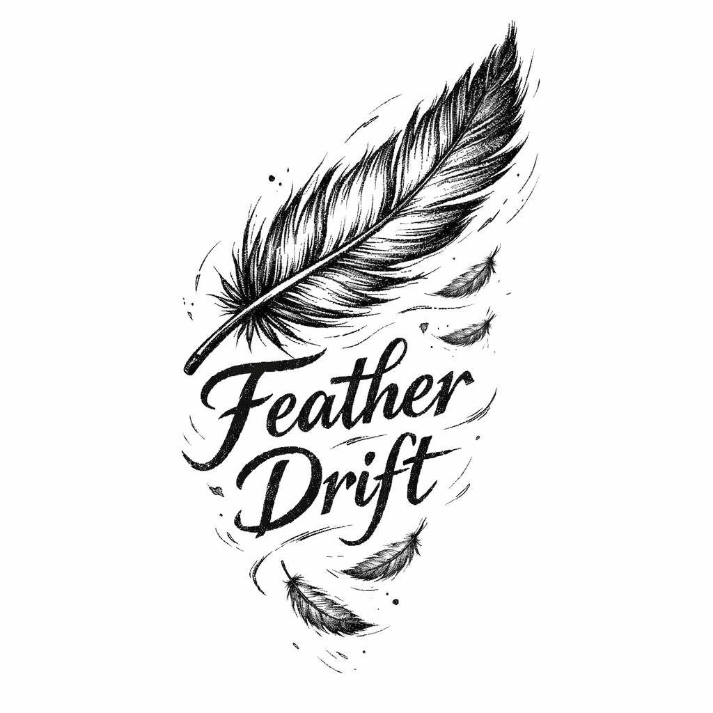 Sketch "Feather Drift" Tattoo Design