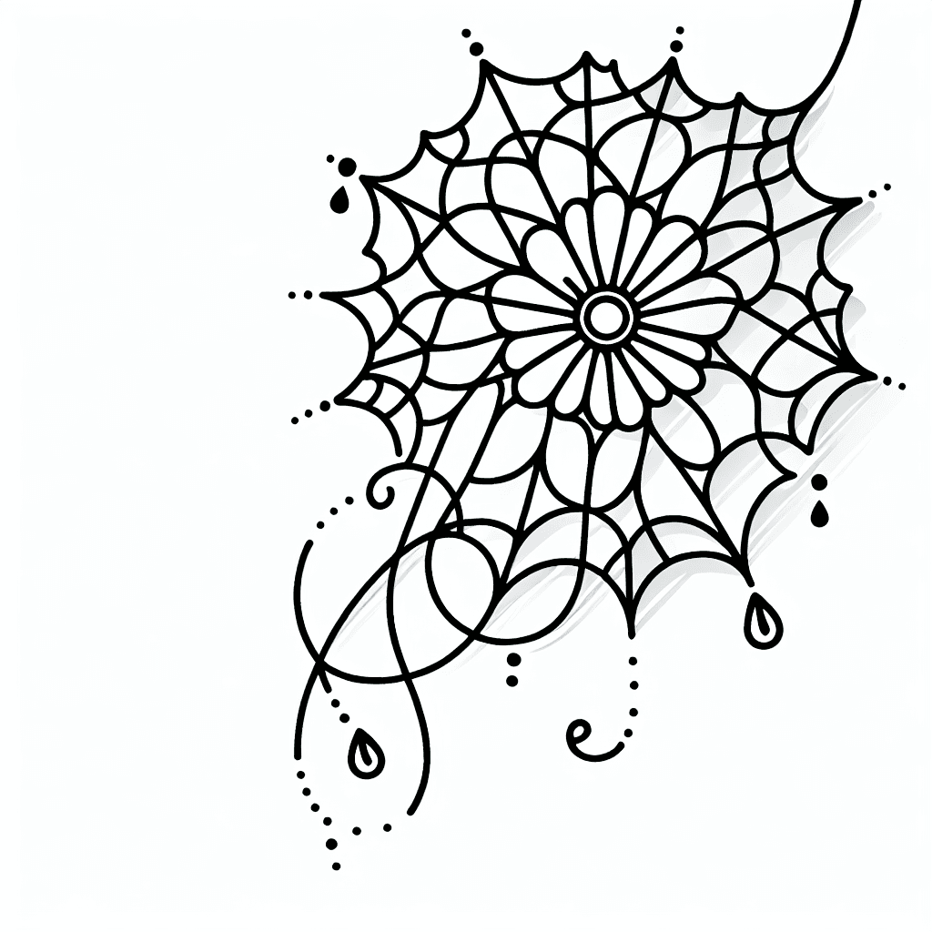 Silly Lace Web With Drew Droplets