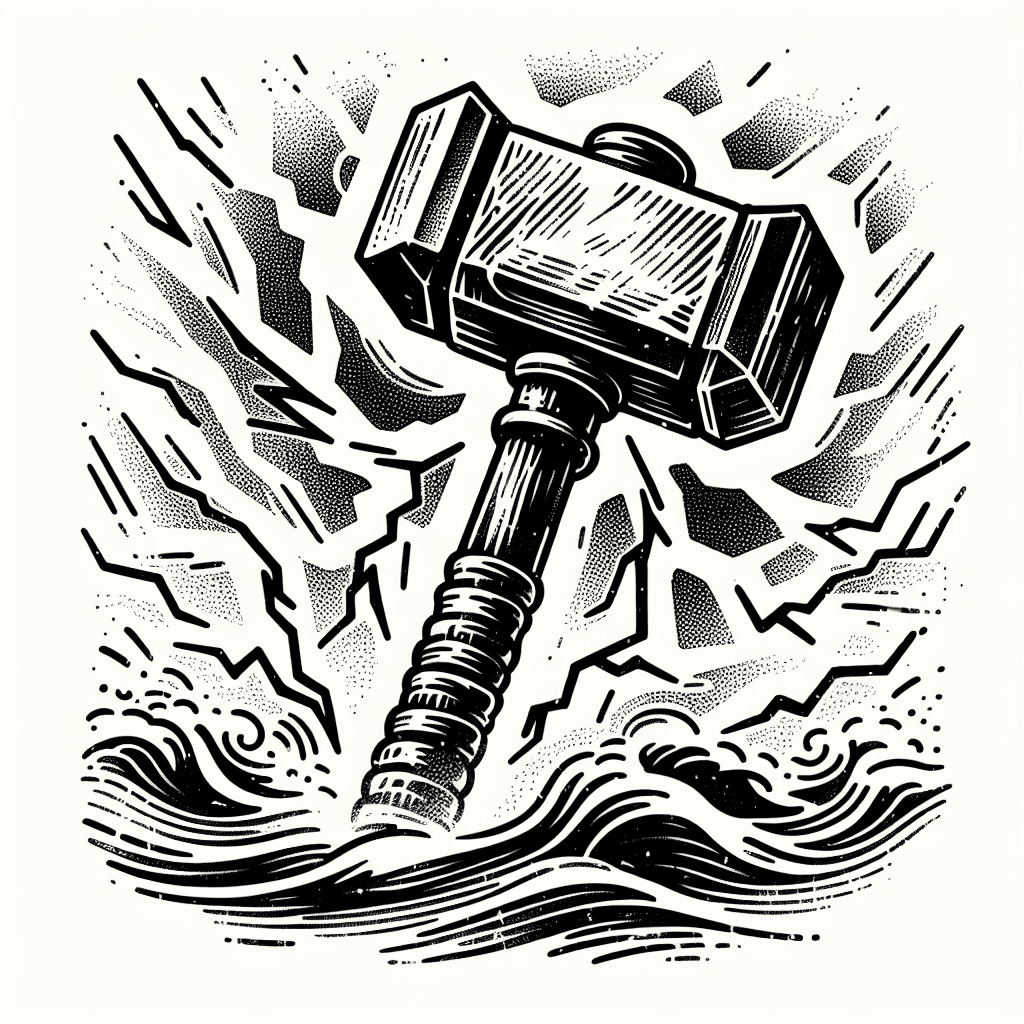 Thor Hammer Blitze Meer