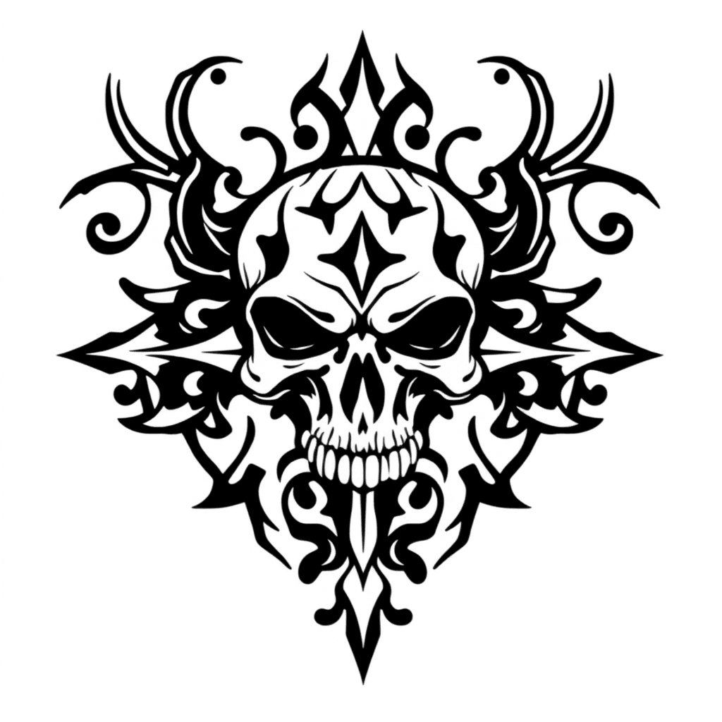 Dark Ornamental With Skull Details, Aggresive