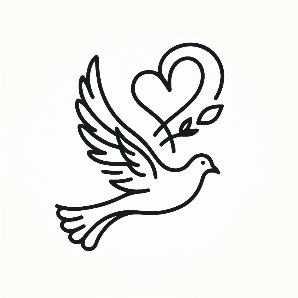 Heart And Wings And Pingeon