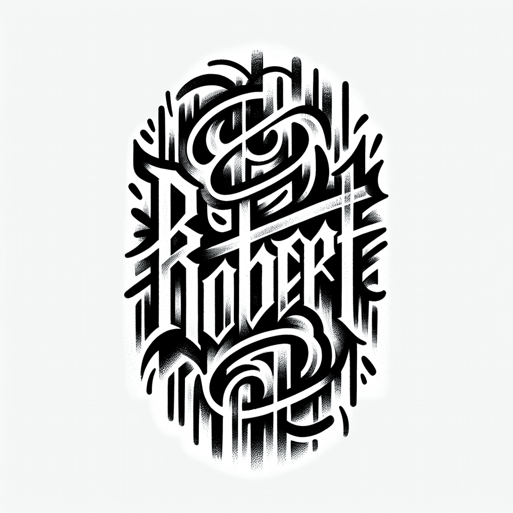 Name Robert With A Design Around It