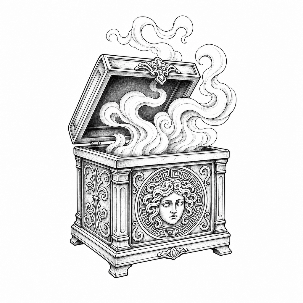 Pandora Box With Smoke
